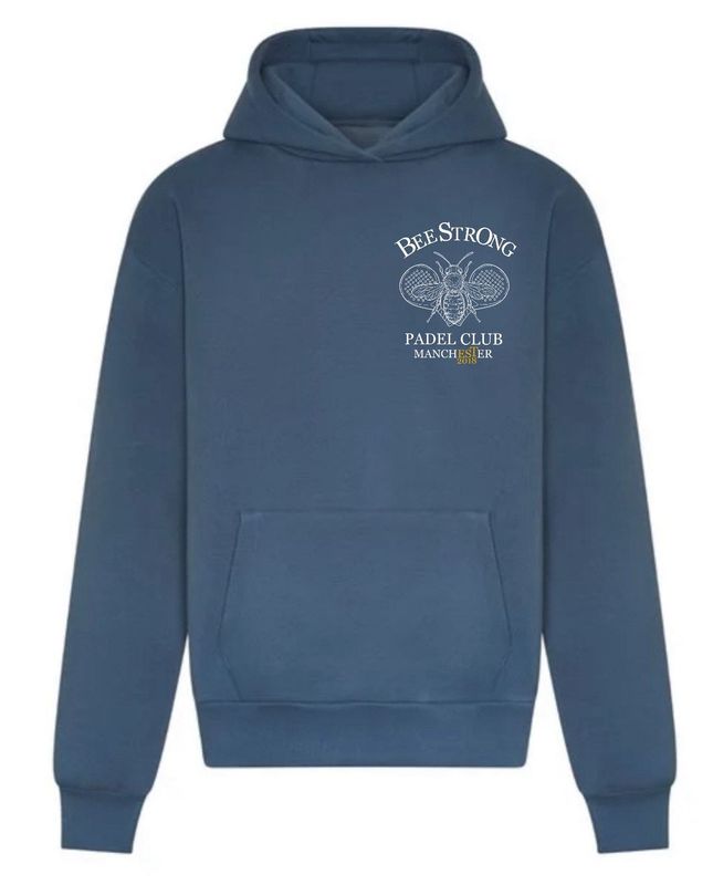 PADEL HOODIE -AIRFORCE BLUE & WHITE