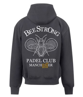 PADEL HOODIE -CHARCOAL & WHITE