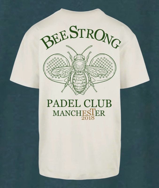 PADEL OVERSIZED TEE - GREEN PRINT