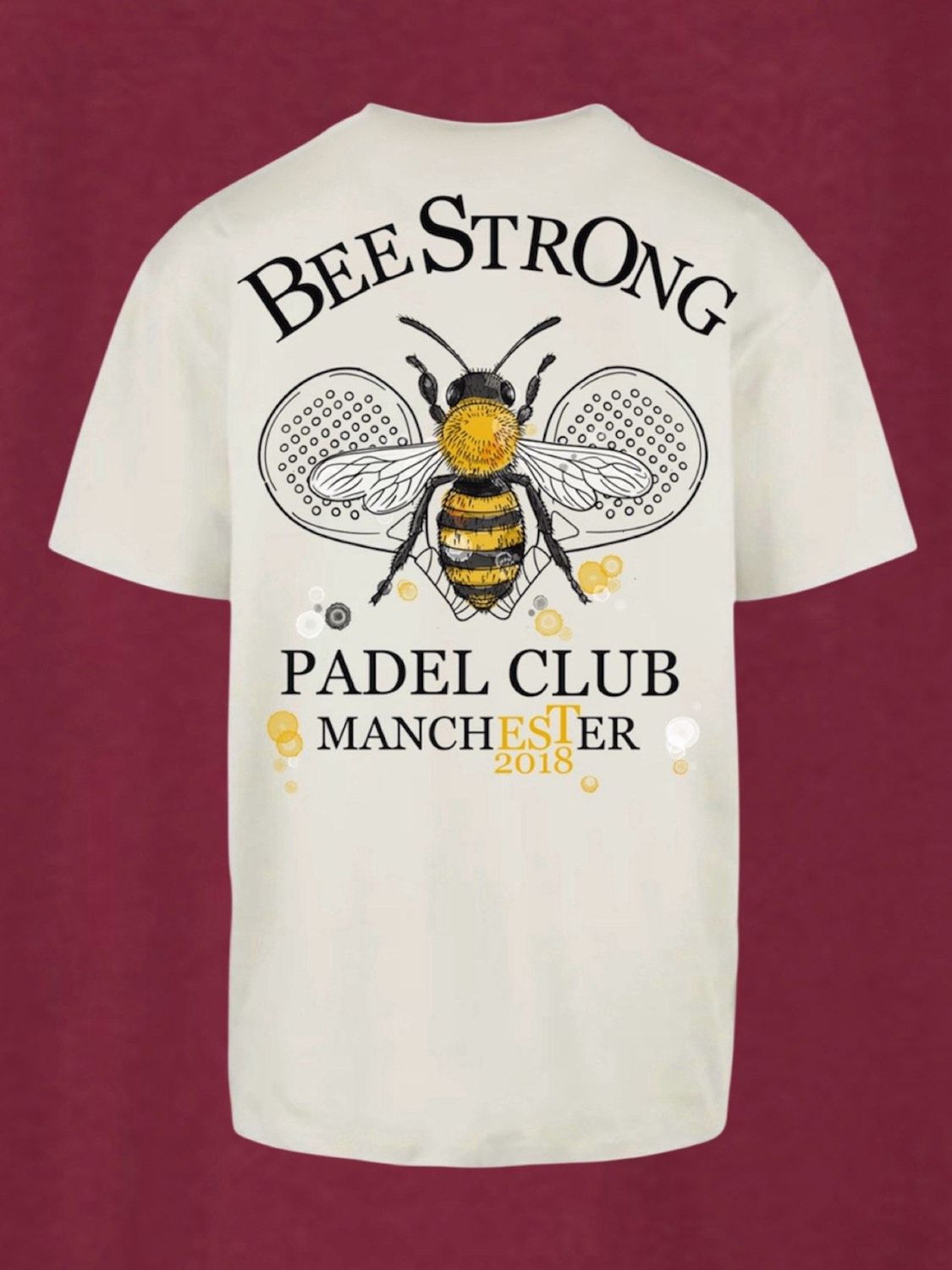 PADEL OVERSIZED TEE - BLACK WATERCOLOUR PRINT PADEL OVERSIZED TEE - BLACK WATERCOLOUR PRINT