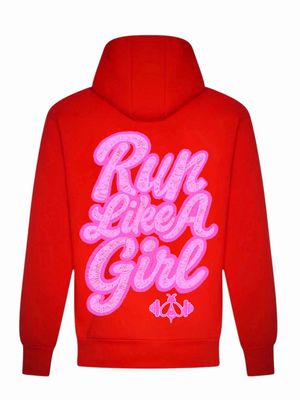 RUN LIKE A GIRL HOODIE -OVERSIZED CHOOSE YOUR OWN COLOURS RUN LIKE A GIRL HOODIE -OVERSIZED CHOOSE YOUR OWN COLOURS