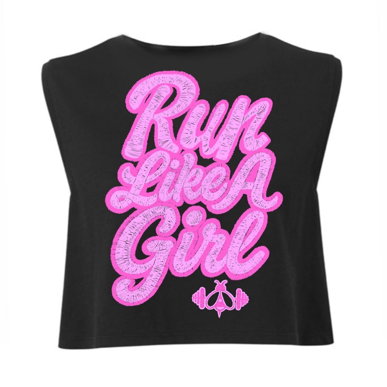 RUN LIKE A GIRL - CROPPED TANK RUN LIKE A GIRL - CROPPED TANK