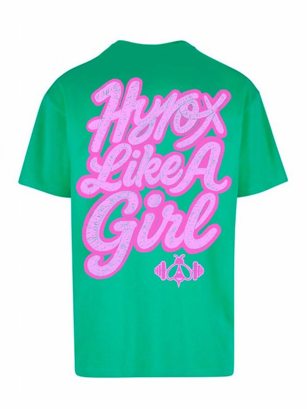 HYROX LIKE A GIRL OVERSIZED TEE - CHOOSE YOUR OWN COLOURS