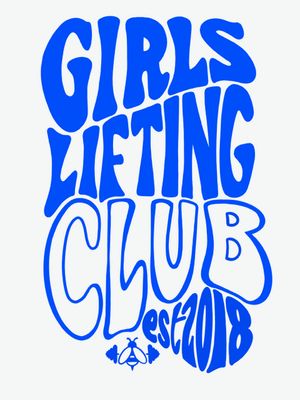 BLUE PRINT - GIRLS LIFTING CLUB OVERSIZED TEE BLUE PRINT - GIRLS LIFTING CLUB OVERSIZED TEE