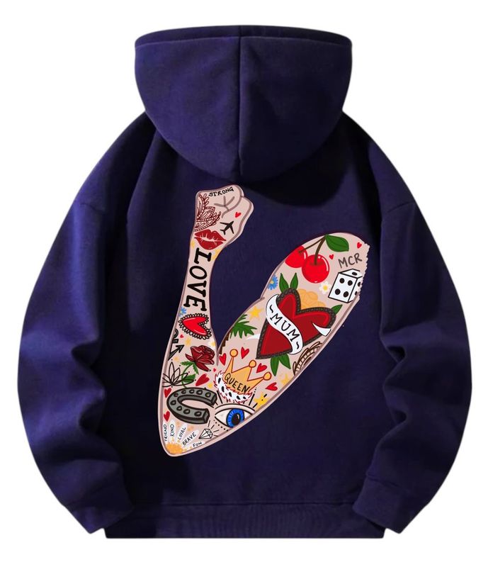 STRONG MUM OVERSIZED HOODIE - Choose your own colours