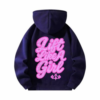 LIFT LIKE A GIRL 25 HOODIE -OVERSIZED CHOOSE YOUR OWN COLOURS