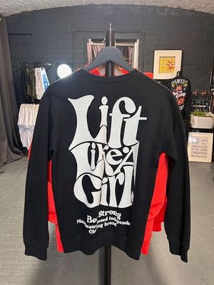 SALE - LIFT. SWEATSHIRT - B&W - SMALL SALE - LIFT. SWEATSHIRT - B&W - SMALL