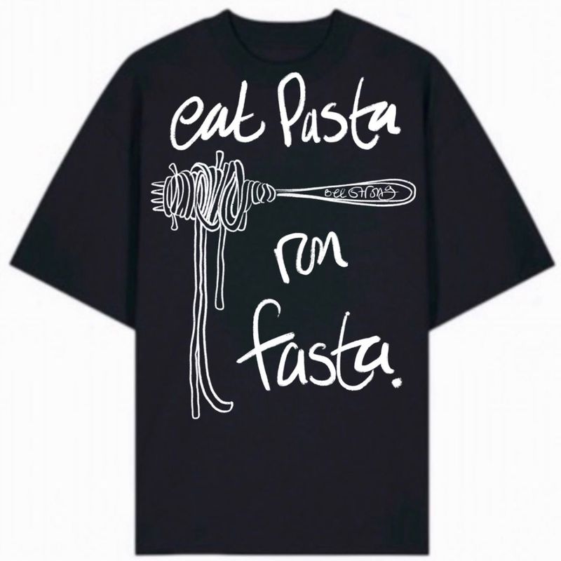 EAT PASTA -  OVERSIZED TEE - OUTLINE