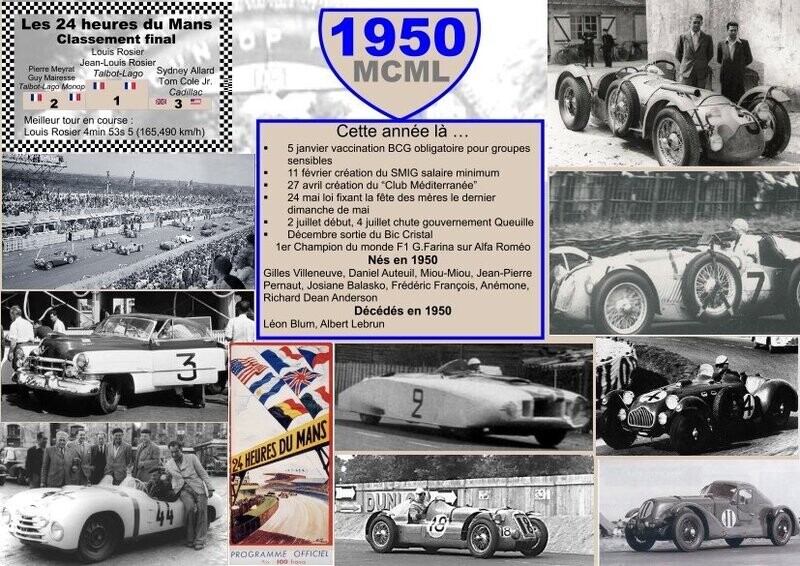 SET DE TABLE ANNIVERSAIRE 1950