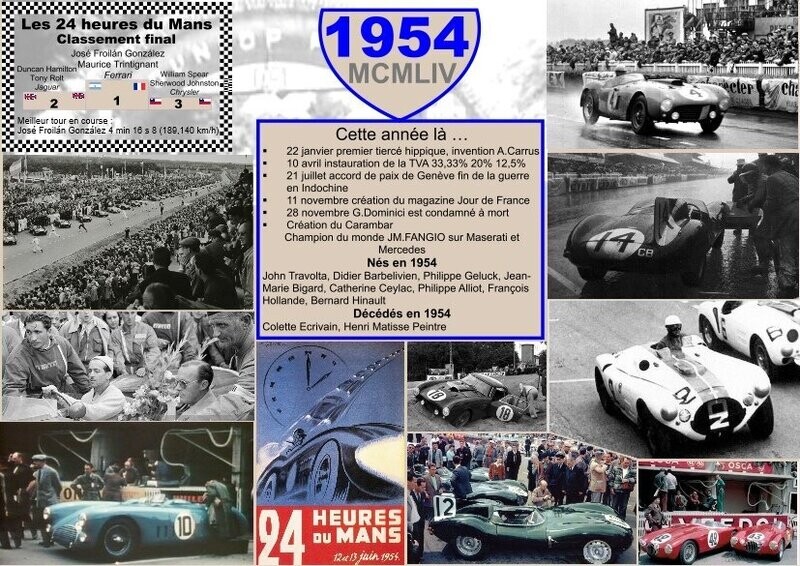 SET DE TABLE ANNIVERSAIRE 1954