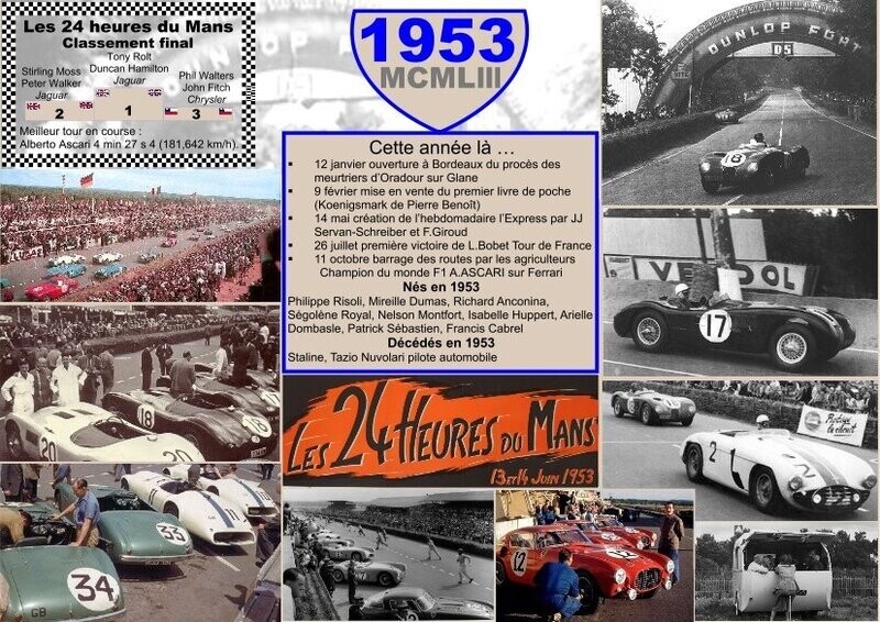 SET DE TABLE ANNIVERSAIRE 1953