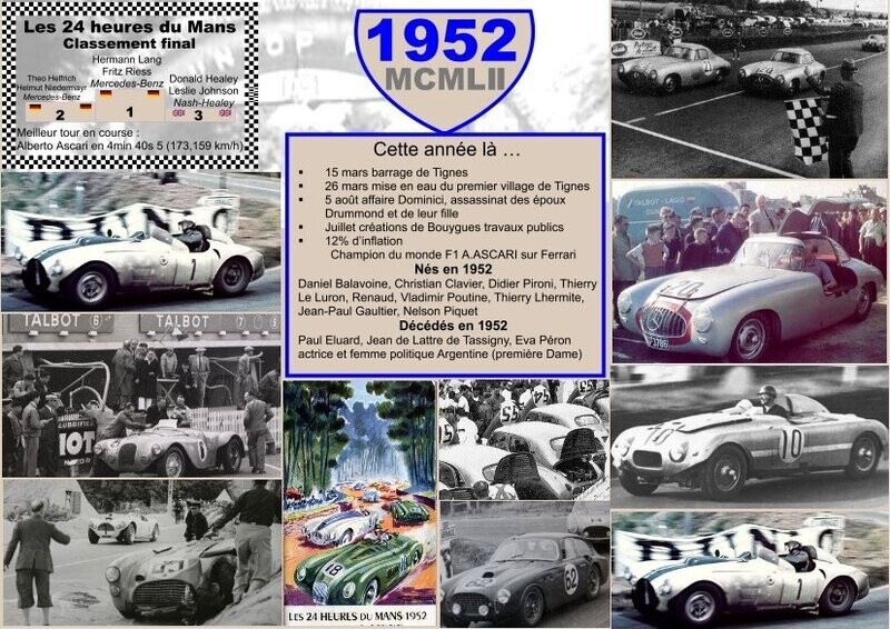 SET DE TABLE ANNIVERSAIRE 1952