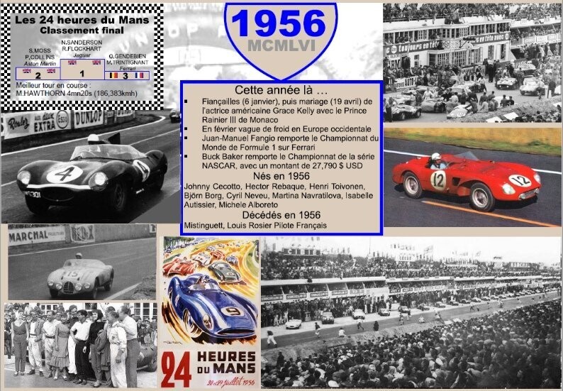 SET DE TABLE ANNIVERSAIRE 1956