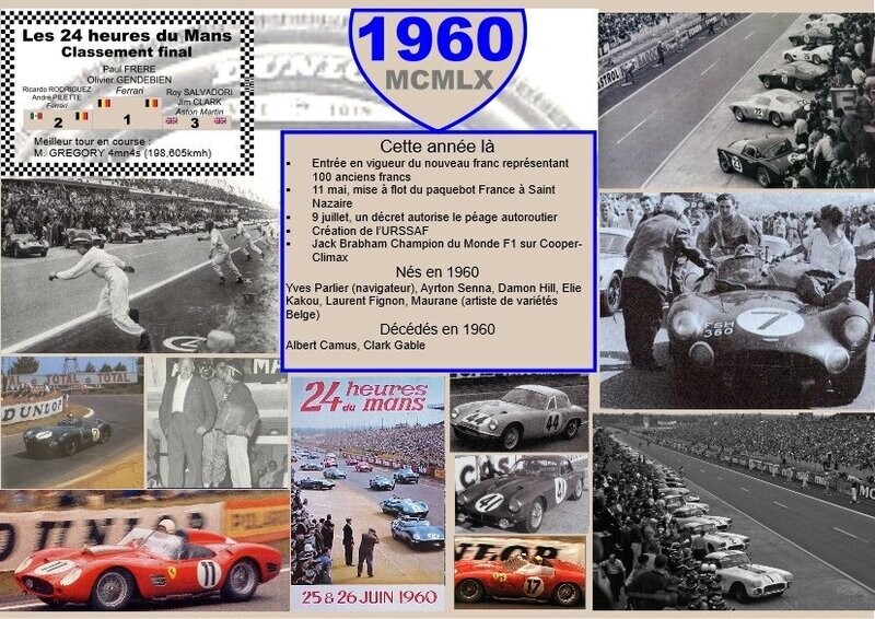 SET DE TABLE ANNIVERSAIRE 1960