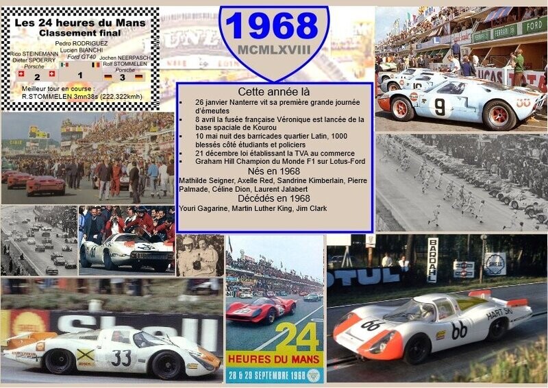 SET DE TABLE ANNIVERSAIRE 1968