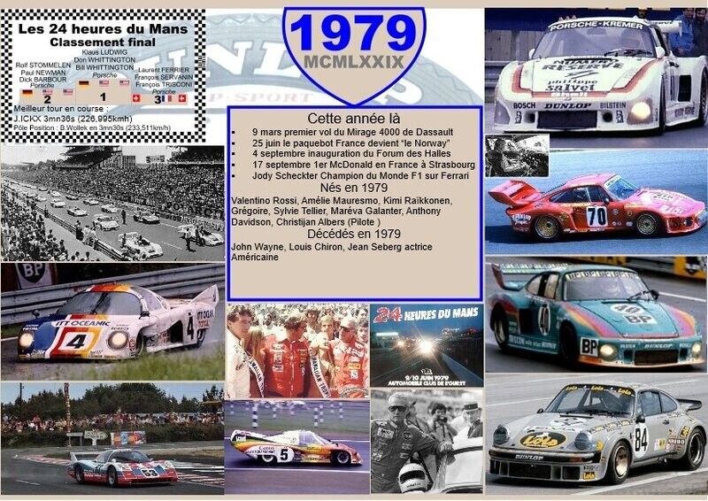 SET DE TABLE ANNIVERSAIRE 1979