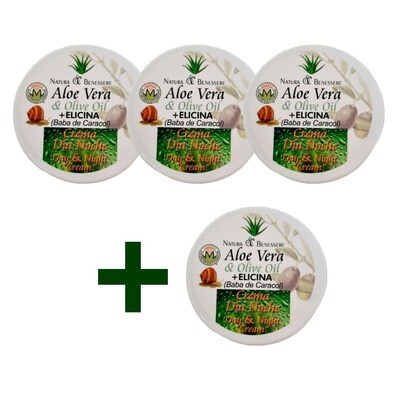 ALOE VERA &amp; OLIVE OIL &amp; ELICINA LH  (Pack ahorro 3 +1 de Regalo)