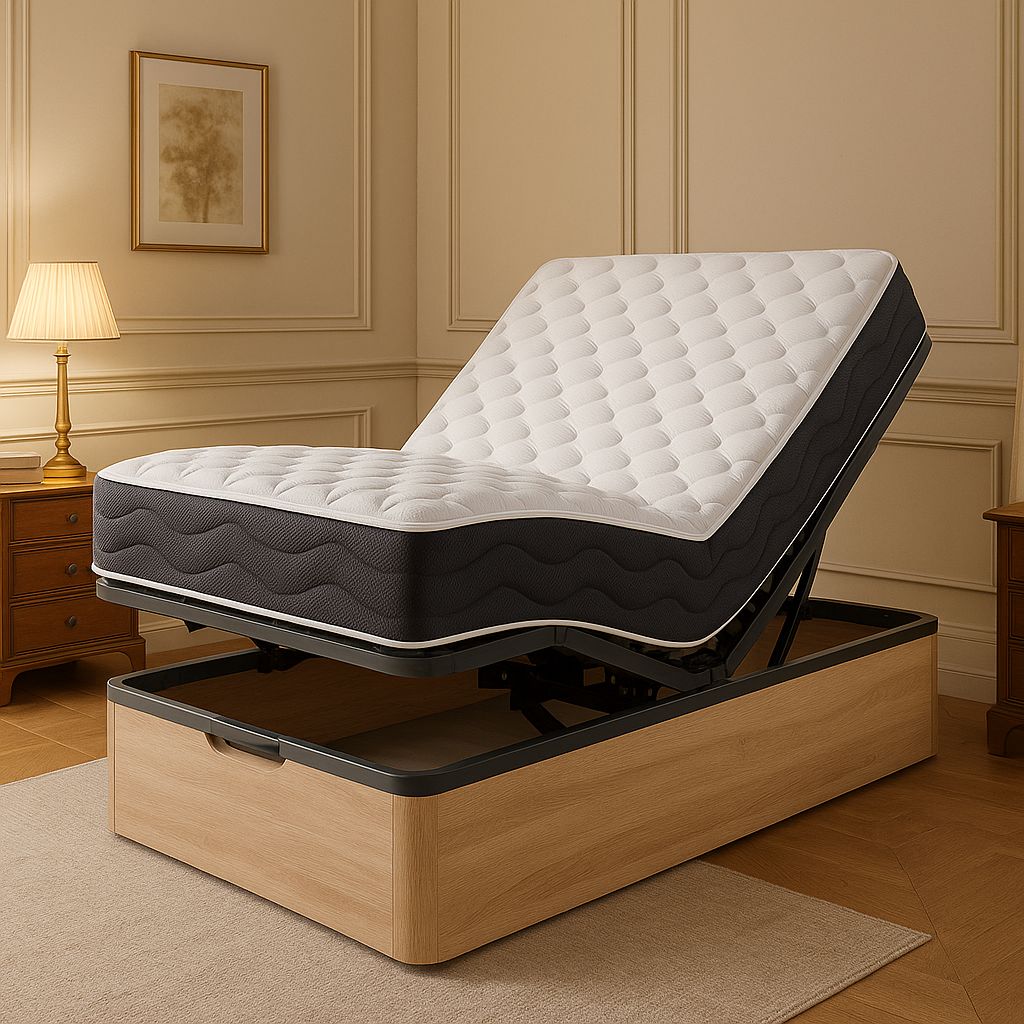 CANAPÉ CON SOMIER ARTICULADO y COLCHÓN CANAPÉ CON SOMIER ARTICULADO y COLCHÓN