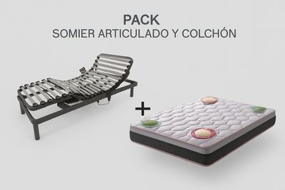 CAMA SOMIER ARTICULADO 5 PLANOS y COLCHÓN VISCO JADE CAMA SOMIER ARTICULADO 5 PLANOS y COLCHÓN VISCO JADE