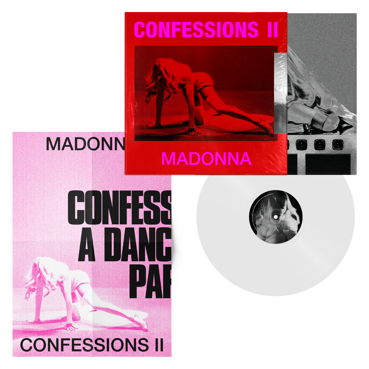LP - Madonna - Confessions II - Limited 1 x 140g 12" White vinyl album. Indie exclusive.
