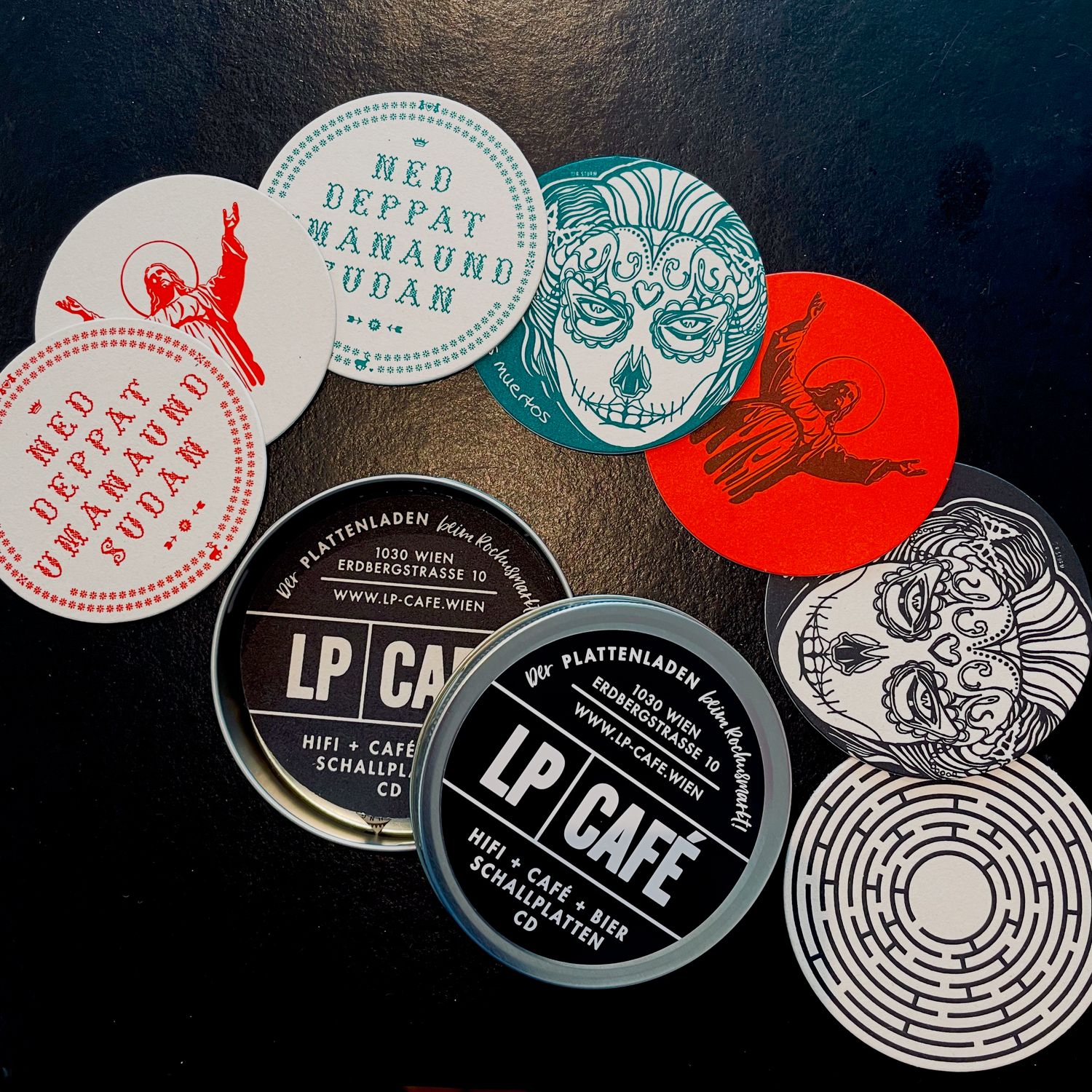 Schusterjunge Letterpress - 'Artprint-Bierdeckel in Dose' - Zubehör