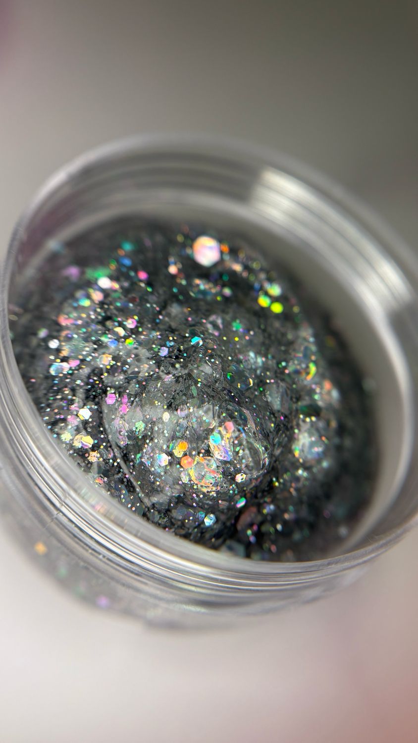 Gel con purpurina Biodegradable