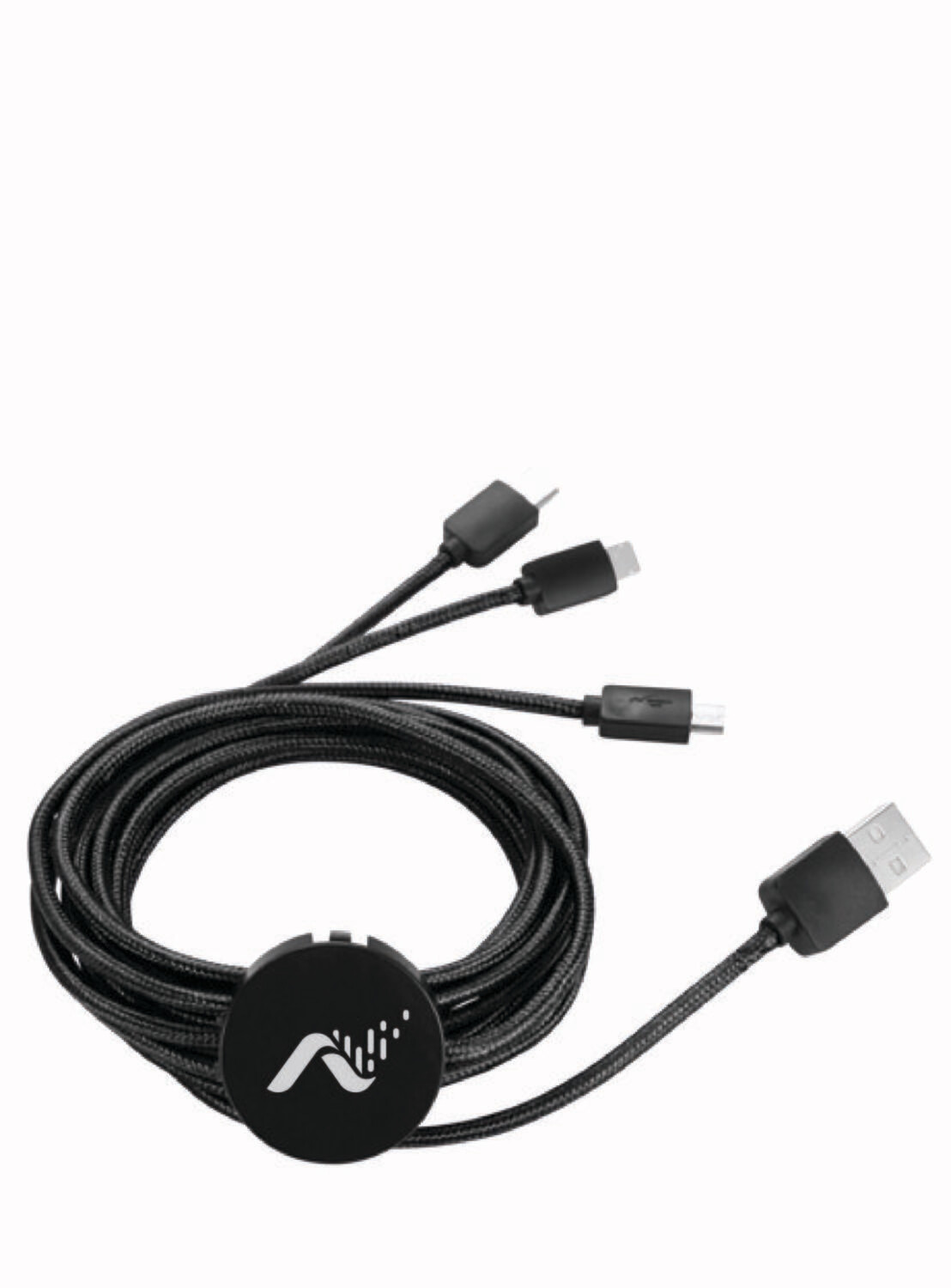 Rolly 10 foot 3-in-1 Light Up Logo Cable