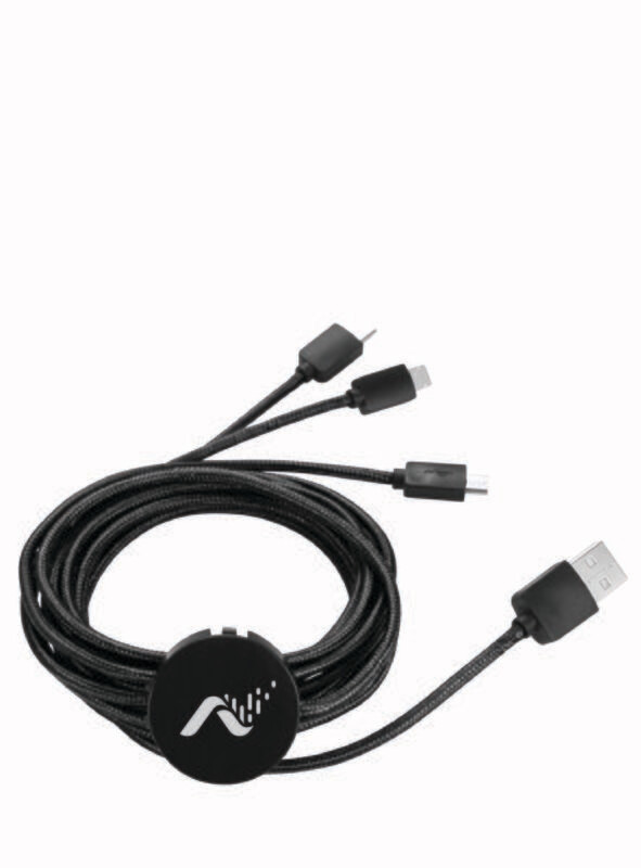 Rolly 10 foot 3-in-1 Light Up Logo Cable