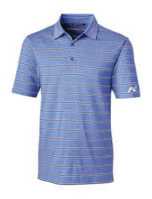 Men&#39;s Cutter &amp; Buck Forge Heather Stripe Polo, Colour: Chelan