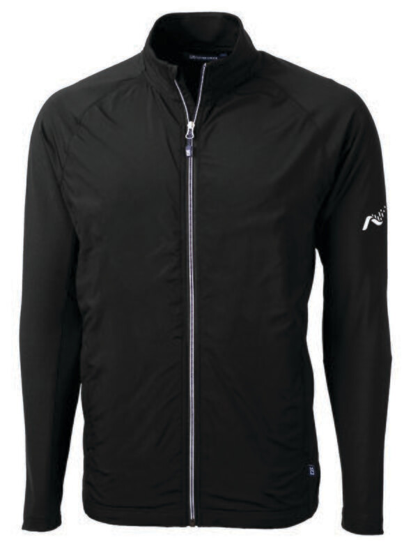 Men&#39;s Cutter &amp; Buck Adapt Eco Knit Hybrid Recycled Full Zip Jacket