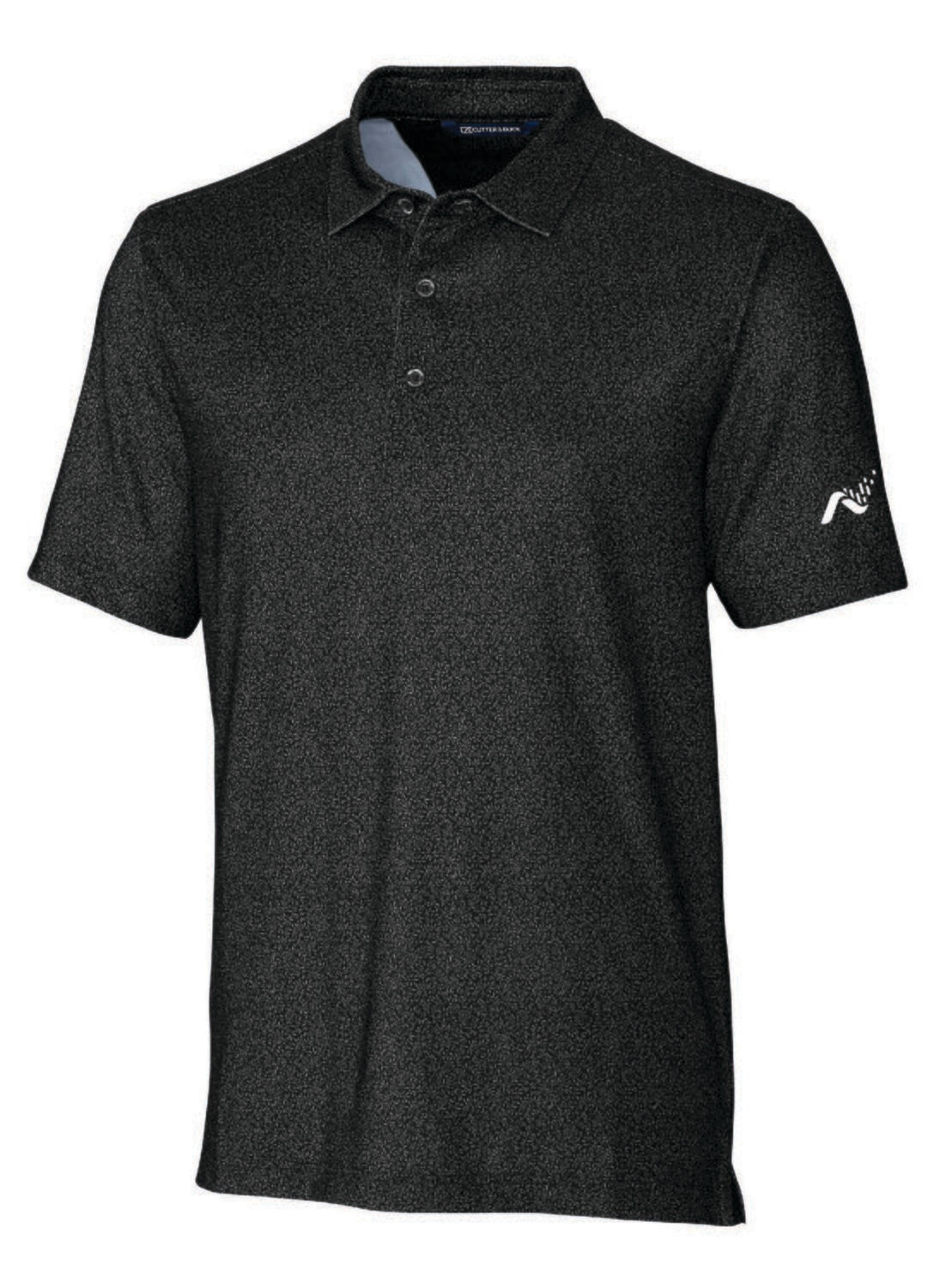 Men&#39;s Cutter &amp; Buck Pike Micro Floral Print Stretch Polo, Colour: Black