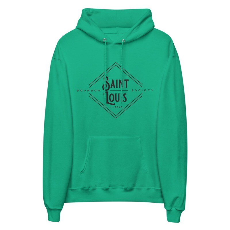 SLBS Diamond Logo Unisex Fleece Hoodie, Color: Kelly Green, Size: S