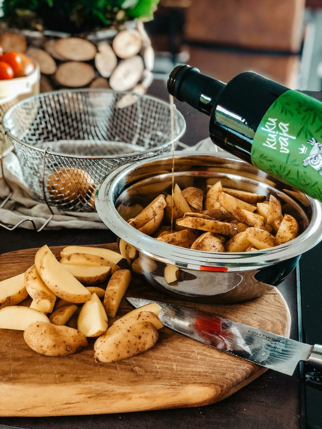 Honey Glazed Potato Wedges