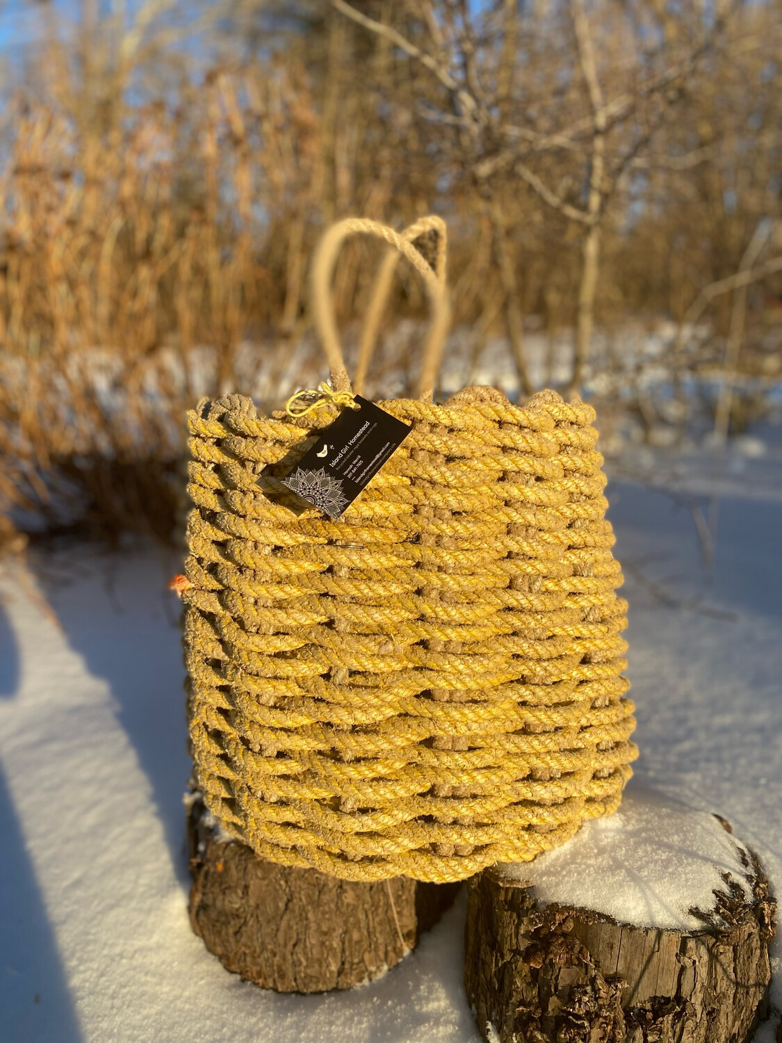 XXL Custom Recycled Lobster Rope Basket