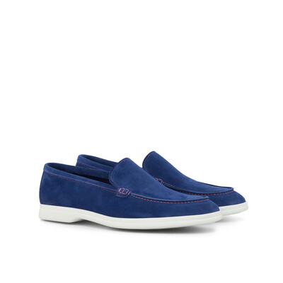 Cru Nonpareil Hasely Moccasin In Marine Blue
