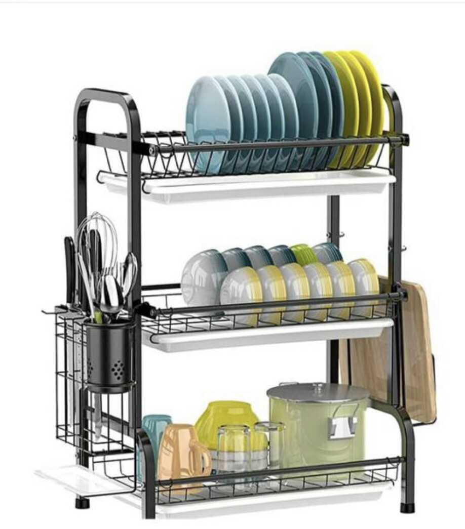 3 tier dish drainer