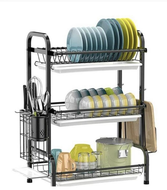 3 tier dish drainer