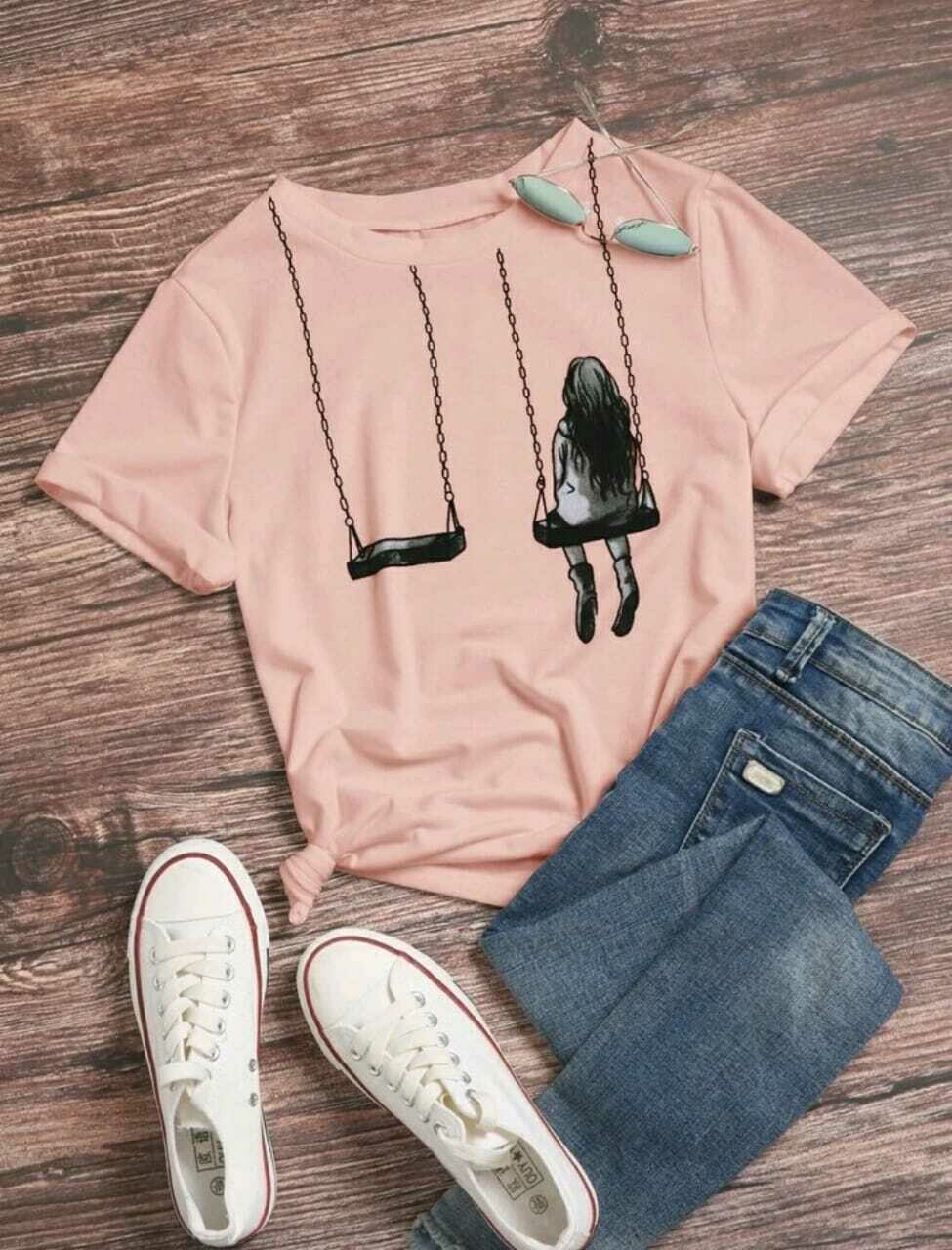 Figure &amp; Graphic Print Tee