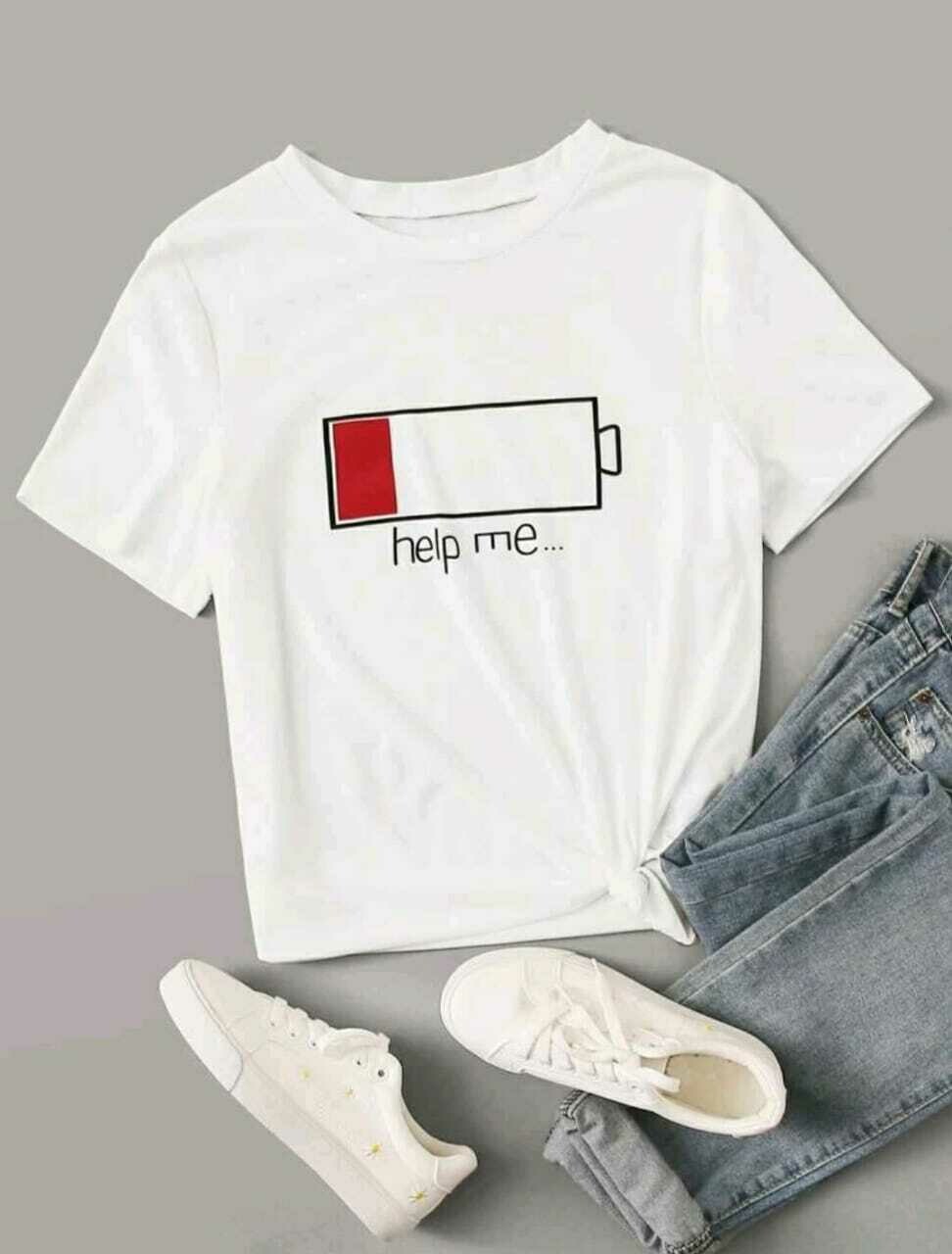 Low Battery Graphic Shirt Sleeve Tee