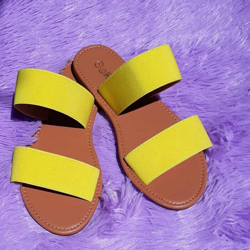 Neon Yellow Sandals