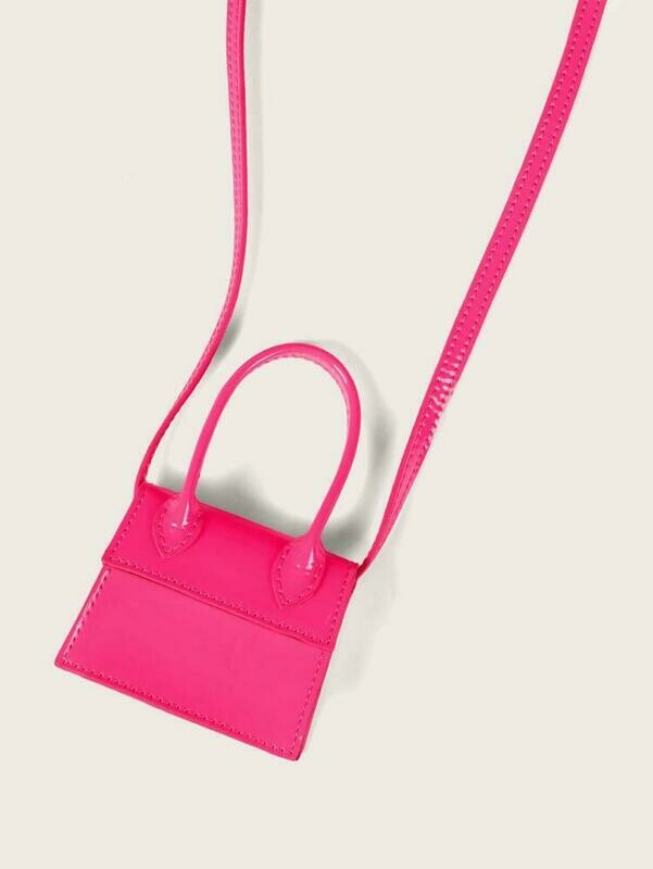 Mini Neon Hot Pink Satcel Bag