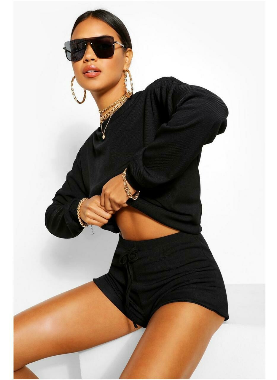 Black 2 Piece Short Set