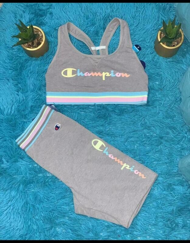 CHAMPION Women&#39;s Biker Shorts Set