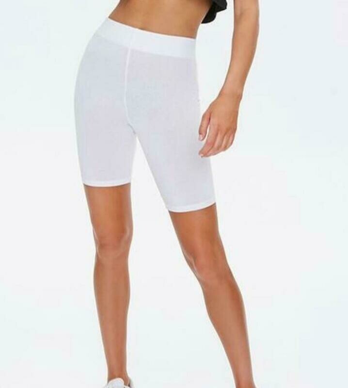 White Biker Shorts