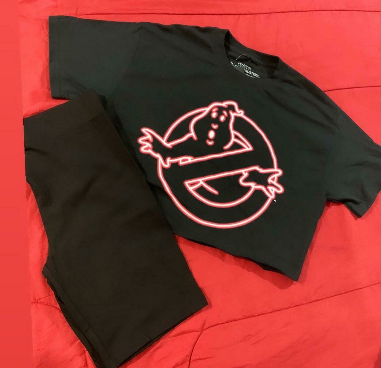 Black Ghostbuster Crop Top
