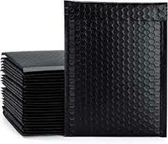 Black 6 x 10 Padded Polymailers