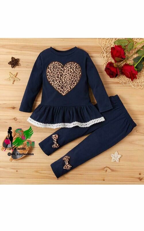 Blue /Brown 2 Piece Set