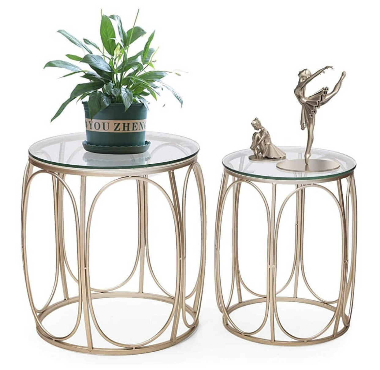 Set of 2 end/side tables.