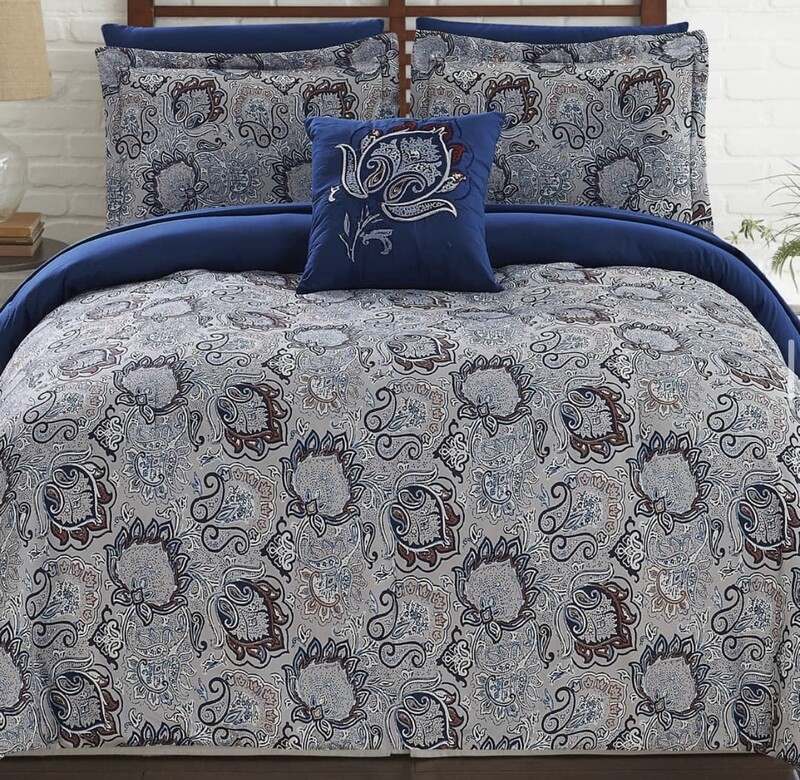 8 piece reversible comforter set