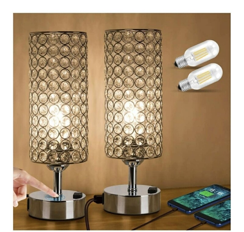 Pair of table top lamps